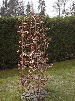 Ein ganzes Rosenspalier nennt Michael Schrodt sein Eigen