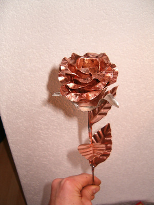 Kupferne Rosengrüße von Evi Kleiner