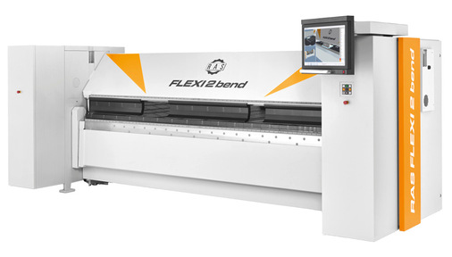 Die Flexi-2-bend bietet große Flexibilität für komplexe Biegegeometrien, wodurch Schnyder sehr anspruchsvolle Projekte effizient realisieren kann. Mit ihrem Bombiersystem sorgt die Flexi-2-bend dafür, dass auch dickere Bleche stets präzise und gerade gebogen werden