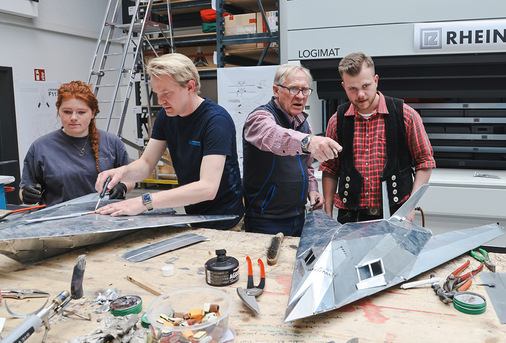 Roos Bluekens, Thomas und Friedrich Reinbold, Timon Werner - © Bild: BAUMETALL