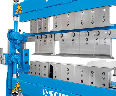 Blitzschnell und flexibel durch werkzeuglosen Segmentwechsel an allen Wangen