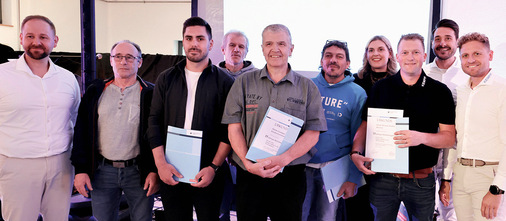 Ehrung langjähriger Kempf-Mitarbeiter