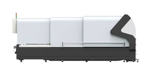 Vorübergehend geschlossen: der SPL 3015 in der Seitenansicht und mit verriegelter Abdeckhaube