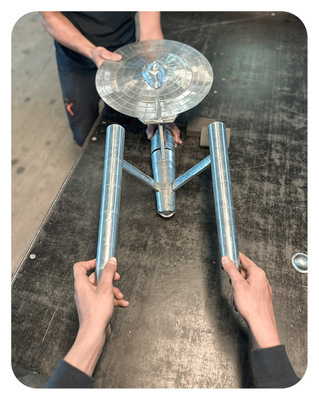 ... des Titanzink-Raumschiffs