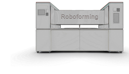 Schematische Darstellung einer Roboforming-Maschine