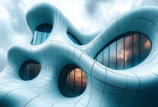 Das Anfertigen organisch geformter Metallfassaden könnte durch Roboforming zum Standard werden