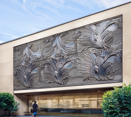 Roboforming für Zukunftsspengler? Womöglich könnten ornamentale Fassaden wie diese kinderleicht und kostengünstig realisiert werden.