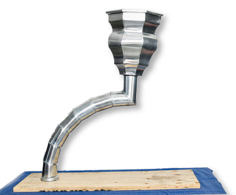 Wasserfangkasten mit Gliederbogen