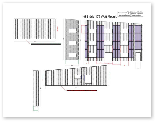 Blick auf den Montageplan