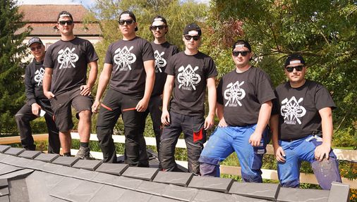 Martin Rombach mit einigen „seiner“ Azubis