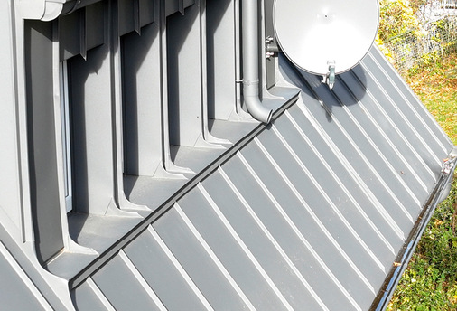 Die Leibungs- und Simsprofile sind rund eingefalzt