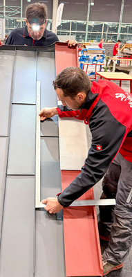 Daniel Gaier und Alexander Eppler vom Jury-Team 1 bei der Bewertung