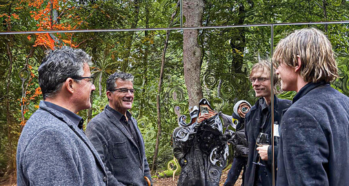 Rimex-Edelstahlprofi Bruno Rösch und Ausnahmekünstler Nathan Egel