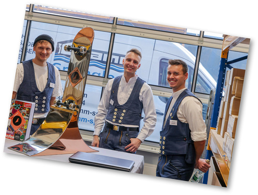 Artur Kusim, Norbert Heinzlmeier und Dennis Gramm