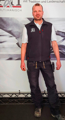 Christian Hanisch kümmert sich um seine Kunden