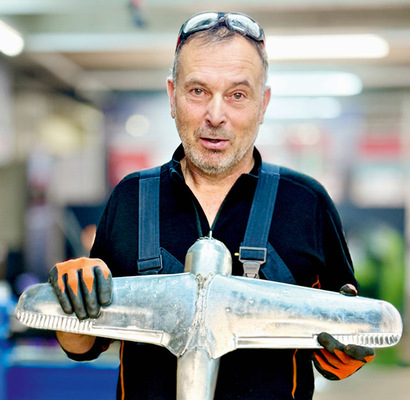 Wiederholungstäter Christoph Egger war schon mehrmals dabei. Seine Zink-Focke-Wulf ist wunderschön geworden