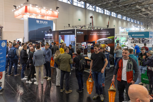 Kurz vor der Preisverleihung bei BAUMETALL