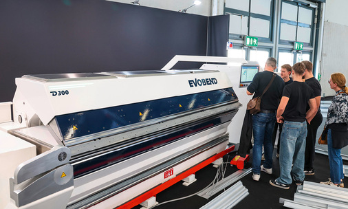 Am Evobend-Messestand in Köln