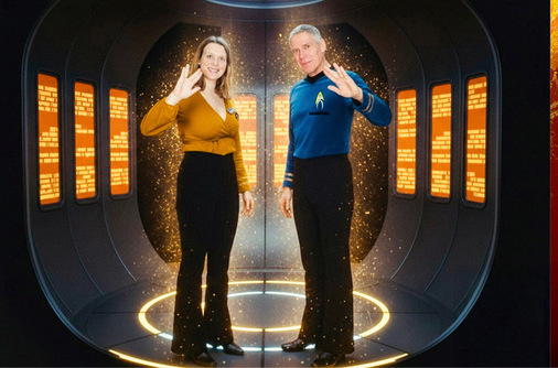 Lieutenant Laura Kornhaaß und Captain Andreas Buck werden zu Space-Baumetallern