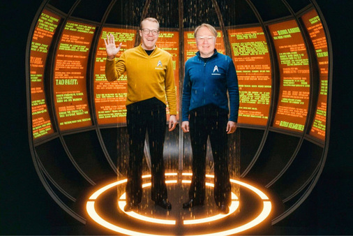 BAUMETALL-Verleger Robert Reisch und Matthias Rehberger von der Glaswelt-Redaktion