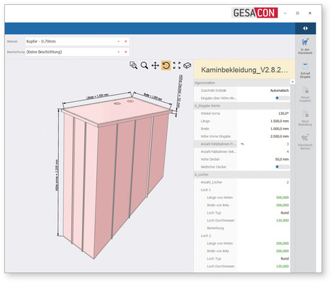 ... bei der Herstellung von Schornsteineinfassungen