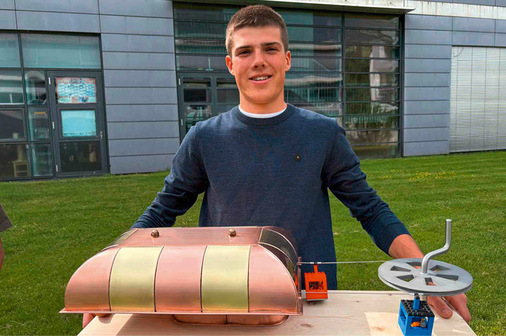 Fabian Vigl zeigt seine Liftstation