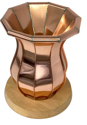 Zehnteilige Vase aus Kupfer