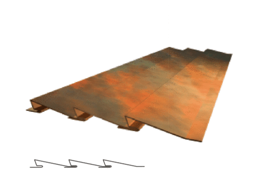 Stulppaneele

Die Bezeichnung Stulppaneel ist von der Stülpschalung aus Holz abgeleitet. Hier wird ein Brett über das andere, ähnlich einer Ziegeldeckung, gelegt. Stulppaneele aus Metall empfinden diese Struktur nach und gliedern die Fassadenfläche deutlich.Montagerichtung sowie Anschlussdetails entsprechen üblichen Techniken. Profilhöhen von Eck-, Mittel- und Anschlussprofilen müssen an die Profilhöhe der Stulppaneele angepasst werden. Wie Steckfalzprofile werden auch Stulppaneele an der unteren Profilrückkantung von außen nicht sichtbar befestigt. Zur Deckelung der Profilenden sind entsprechende Schrägschnitte nötig.
