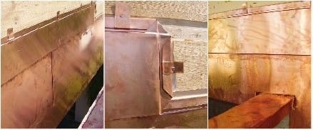 Um Materialaufdopplungen zu vermeiden, wurden Aussparungen in der Holzunterkonstruktion eingefräst. Zuvor abgesetzte Längs- und Querfalze sind somit absolut flächenbündig
