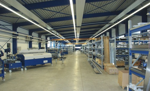 Die neue 2800 m² große Schlebach-Fertigungs- und Lagerhalle
