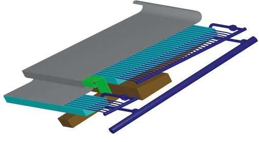 Rheinzink-Absorber, Typ „Quick Step Solar Thermie“