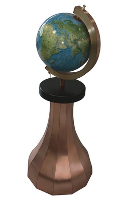 37Spenglerwelt12-teiliger konkaver Sockel und mehrteilige SichelMaterial: Kupfer Verbindung: Falztechnik