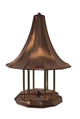 54Pavillion-ModellDach und Sockel mit Wulstabschlüssen Material: Kupfer Verbindung: Falztechnik