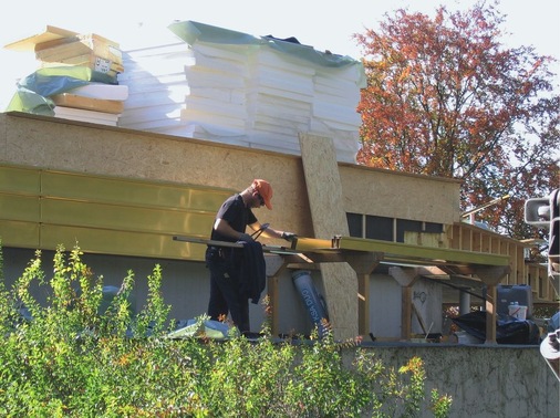 Klempnermeister Patrick Manges in Aktion
