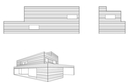 Die Linienoptik des Fassadensystems strukturiert die drei ineinander verschachtelten Gebäudeblöcke. La Linea verleiht dem Gebäude mehr Tiefe und lässt es damit größer erscheinen. Alle Detailanschlüsse im Bereich Attika, Sockel, an den Laibungen sowie in den Ecken werden aus demselben Material gefertigt