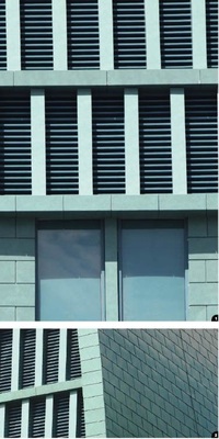 1 Die Anschlüsse der Schindeln an Fensterlaibungen und Gesimse überzeugen mit Passgenauigkeit 2 Die Flächen profitieren von harmonischen Strukturen und einem absolut linientreuen Verlegeraster