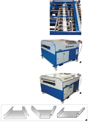 5 Blick in das Schlebach-Flaggschiff Quadro6 Profilierautomat vom Typ Schlebach-SPM-KS7 Schlebach PMC-KS8 Direkt vom Coil oder vom Zuschnitt entstehen

in nur einem Arbeitsgang diverse Profile