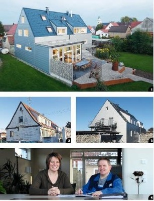 1 Solide Klempnertechnik und stilvolles Ambiente...
2 ... verwandeln die alte Ramminger Sattlerei...
3 ... in ein Wohnhaus der Extraklasse
4 Das stolze Bauherren-Paar Doris Armbruster und Manfred Mayer
