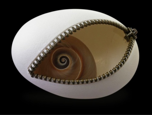 „Eierei“ mit Reißverschluss
