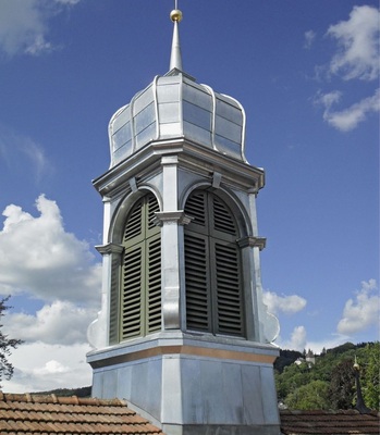 Rathausturm WeinfeldenTurmbekleidung aus Titanzink, Beat Geyer, Weinfelden