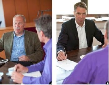 1 Hermann Kersting, KME-Fachmann für die Bereiche Kommunikation, Training und Promotion der Sparte Walzprodukte: Wir geben umfassende Projektinformationen an unsere Tecu-Partner weiter und werden darüber hinaus die gemeinsame Realisierung von Projekten noch stärker intensivieren.2 KME-Commercial Director Jens-Peter Zuther: Vor allem bei sehr komplexen Bauvorhaben steigt die Anforderung an die Verarbeiter zunehmend. Aufwendige Unterkonstruktionen, statische Berechnungen und komplexe bauphysikalische Nachweise werden immer häufiger Bestandteil von Bauleistungen. Ich bin daher überzeugt, dass sich der Beruf des Klempners zukünftig sehr verändert und die Anforderungen an die Fähigkeiten der Fachbetriebe deutlich steigen werden.