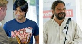 So Iwamoto und Berthold Zürn stellen auf dem BAUMETALL-XXL-Treff die ­Aktion „1000 Kraniche für Japan“ vor. Sie erklären anhand zahlreicher Bilder, Videos und Muster, wie ein Kranich aus Metall gefaltet werden kann. Ihre vorbildliche Initiative zeigt, was Klempnertechnik möglich macht, und rückt den Klempnerberuf in das Interesse der Öffentlichkeit