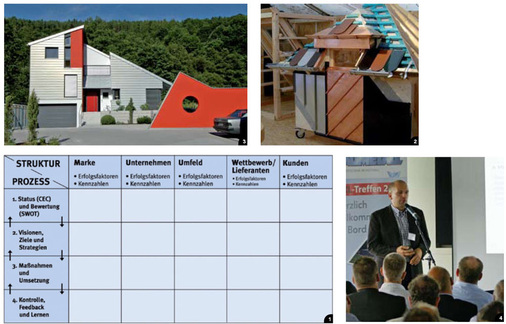 1 bis 3 Von der Marken-Matrix über den ersten Kundenkontakt bis hin zum ­lukrativen Auftrag ... 4 Frank Reichert informierte die Tagungsteilnehmer auf dem BAUMETALL-XXL-Treffen