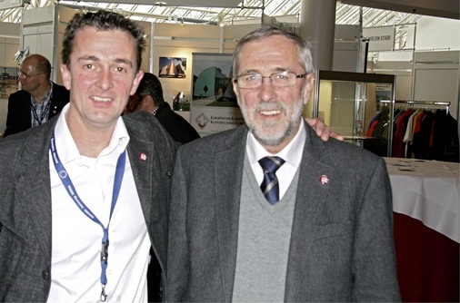 Neues ­Wissen und neue Erkenntnisse! Peter Trenkwalder, iib-Präsident, Sterzing, und Hubert Trenkwalder, Obmann der Berufsgemeinschaft der Spengler, Südtirol