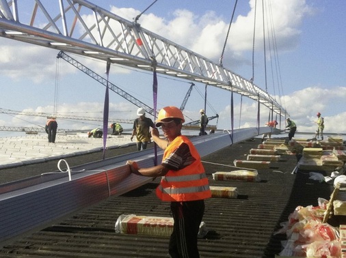 Der ukrainische Verleger wurde vom Hersteller vor und während der Bauphase unterstützt