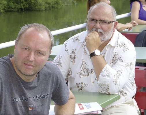 Bundesfachgruppenmitglied Jörg Stehler und Günther Huber (Ornametals, Alabama, USA)
