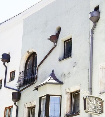 Dachentwässerungs-Details in Rattenberg am Inn