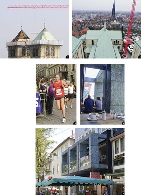 1 Osnarbrücker Grün: Nach umfangreicher Sanierung wird sich der St.-Paulus-Dom wieder perfekt in das Umfeld einfügen2 Die Natur als Vorbild: professionell nachpatinierte Kupferbauteile am Dach des St.-Paulus-Doms in Münster3 Jürgen Leuchte beweist Durchhaltevermögen – beim Marathon ebenso...4 ...wie bei der Entwicklung neuer Nachpatinierungsverfahren...

5 ...hier an einem modernen Geschäftshaus in Heilbronn