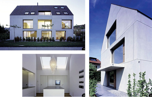 1 Perfekte Metalldach-Details erzeugen ein gleichmäßiges Erscheinungsbild am doppelt gefalzten Kupferdach
2 Schlichte Eleganz – auch bei der Innenraumgestaltung
3 Dachvorsprünge und Abwasserrohre sucht man vergebens
