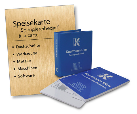Speisekarte: Die Kaufmann-Kataloge sind reichhaltig — das Angebot auf der Hausmesse entsprechend groß